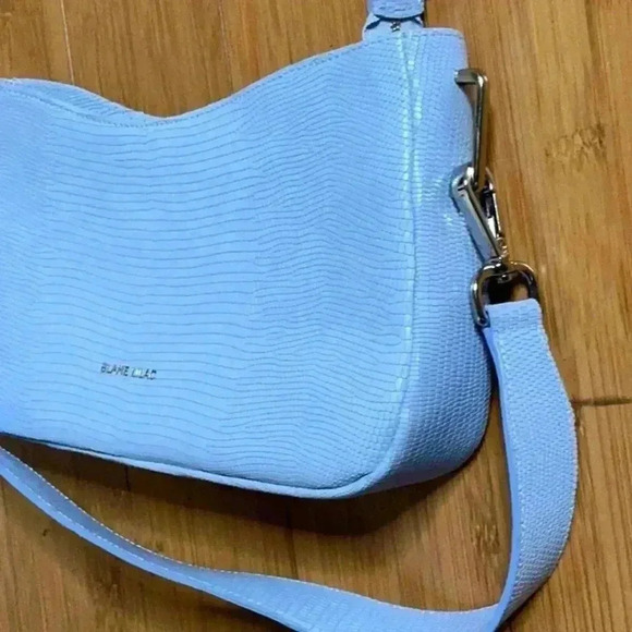 NEW Blame Lilac Leather Bag missing side ties looks great with jeans - Picture 6 of 10